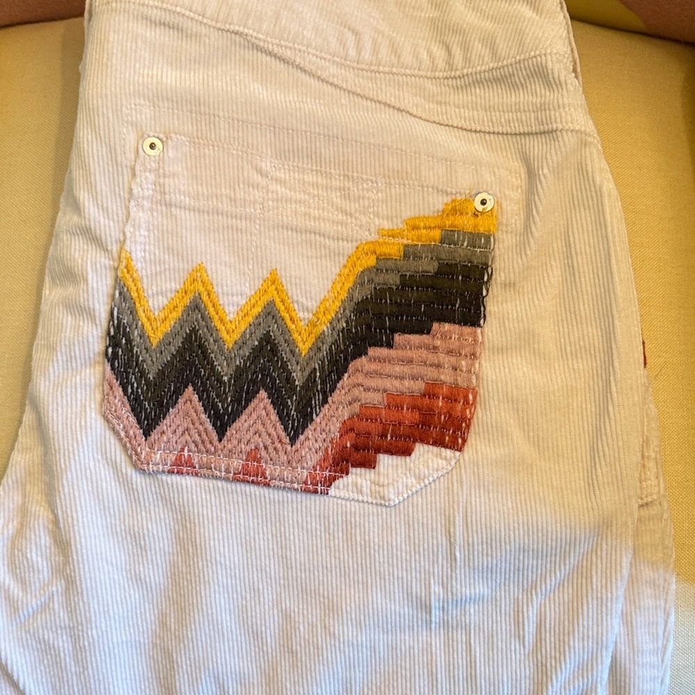 Pilcro Multicolor Patterned Straight Leg Jeans - image 3